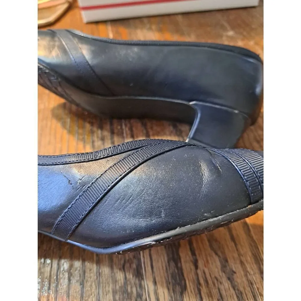 7W Soft Style Hush Puppy Blue Slip On Shoes